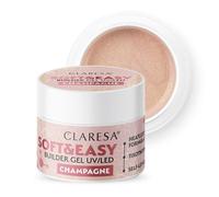 Gel de construction pour ongles CLARESA Soft&Easy CHAMPAGNE - 90 g - GRAND