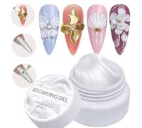 Gel De Construction Solide - Gel De À Ongles 3D Gels | Gels Nail Builder | Gell De Construction Solide 5G 3D Pour Les Ongles | Extension Sculpture De Beauté Care Soft Manucure Art For Women Girl D