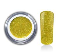 Gel de couleur UV LED - Gel pailleté - Jaune doré - Jaune Blazing Yellow - Design et nail art pour ongles en gel - Qualité studio - 5 ml RM Beautynails