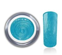 Gel de couleur UV LED métallisé turquoise bleu clair Paradise Island - Design d'ongles et nail art pour ongles en gel, gel à ongles, qualité studio, 5 ml RM Beautynails
