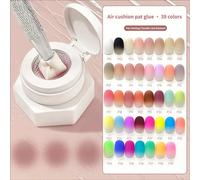Gel de massage coussin d'air, Gel de nail art dégradé ombré haute saturation, Vernis à ongles UV LED sans résidu pour transfert par peinture et séchage rapide 01