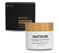 Gel de massage Nuru japonais en poudre 40g | Formulé avec des algues naturelles et du thé vert | Fabriqué au Japon | Sans parabène ni glycérine | Sans parfum | Donne 4L | Végétalien | Matsuri