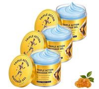 Gel de massage triple action pour soulager les douleurs (3 pièce) | Gel de massage apaisant naturel, doux et sûr pour tous les types de peau, pour un usage quotidien sur corps entier