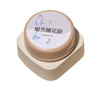 Gel de modelage 3D pour ongles | Gel de durcissement antiadhésif pour modelage à la main - Colle gel non adhésive sans essuyer pour manucure, modelage de pierres précieuses, décoration pour femmes et