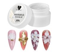 Gel de Modelage 3D pour Ongles - Gel de Modelage Solide pour Ongles - Extension et Sculpture 5ml Non Collant pour Creation de Formes Consistance Ferme