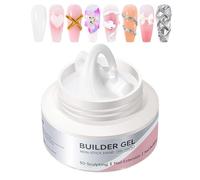 Gel de Modelage pour Ongles - Gel Solide Pour Extensions D'ongles 6cl,Créeur de Design Manucure Non Collant Pour Femmes Modélisation Sculpture Extension Art de la Peinture
