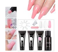 Gel de Modelage pour Prolongation d'Ongles,Art Des Ongles Avec Lime Inclus | Formes et Gel pour l'Allongement | pour Femmes, Mère, Copine, Professionnels, Salon à Domicile, Studio et Port Quotidien