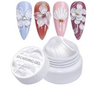 Gel De Modélisation Consolidated 5G Perl 3D Pour Ongles -Festival Build -Up Gel | 5 G De Modélisation Perlen-3D Pour Les Ongles | Extension, Sculpture, Soins De Beauté, Art De Manucure Douce Pour