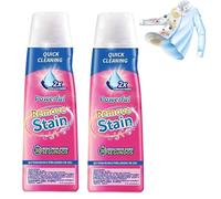 Gel de nettoyage rapide nano anti-taches, nettoyant gel anti-taches résistant, nettoyant à sec rapide pour lessive, détachant ménager pour la plupart des vêtements (2 PCS)