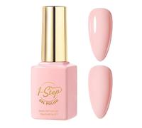 Gel de ongles -1 étape Nude Glossy | Gel de couleurs de couleur de base | Nails polonais avec conception UV | de manucure pour le printemps, le salon, la maison, les soins de beauté,