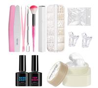 Gel De Ongles Solid Builder, Gel À Ongles En 3D Solide Perlé, Kit De Décoration Des Ongles, Avec Formule Durable, Application Facile Et Flexibilité Créative, Pour Les Femmes, Salon