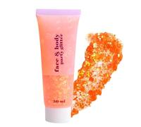 Gel de paillettes chunky pour le visage et le corps - Pour le festival, les sequins, les cosmétiques, les cheveux, les ongles, le maquillage - Mardi Gras, sirène, paillettes, longue tenue, étincelant
