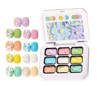 Gel De Peinture - 5g × 9 Pièces, Vernis À Ongles Gel, Peinture Gels | Kit De Verniss Àe Ongless, Ensemble De Vernis Gels UV/LED Professionnels Pour Les Conceptions D'ongles À Faire Soi-même, Utilisati