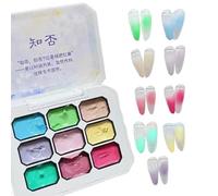 Gel de peinture à ongles dégradé-vernis gel semi-solide Macaron de 9 couleurs | blush résistant aux puces de longue durée | couleur sans lavage pour garder vos ongles élégants