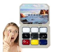 Gel de peinture à ongles, ensemble de vernis à ongles en gel | 9 couleurs palette de vernis gel chatoyant | Kit de manucure de colle de colle décorative pour femmes, filles, dame, femme
