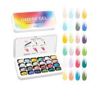 Gel de peinture - Blush dégradé mélangeable, éponge dégradée à 24 grilles DIY, gel de peinture | Améliore les coups de pinceau et la finition pour la manucure, la beauté, le salon personnel, le carnav