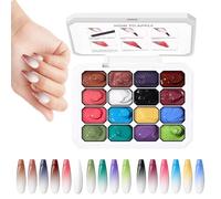 Gel de Peinture pour Ongles Palette d'Art de Manucure à Dégradé par