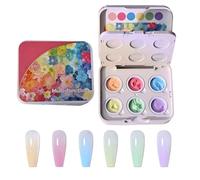 Gel De Polissage Pour Ongles,Kit De Gel 6 Couleurs Pour Manucure,Polissage Des Ongles Débutantes | Pour Débutantes, Femmes, Filles, Maison, Salon, Fête, Mariage, Vacances, Performance Quotidienne