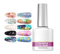 Gel De Pour Feuilles Métallisées | 10ml Adhésif Fort Pour Manucure - D'Autocollants - Pour Utilisation À Domicile Salon Mariage Fête Soin Beauté Femmes