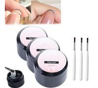 Gel de protection réparateur d'ongles, kit de réparation d'ongles pour ongles naturels fendus, gel de réparation d'ongles, réparation d'ongles pour ongles abîmés, gel de réparation (3PCS)