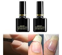 Gel de réparation instantané des ongles, gel de réparation des ongles moucheté, réparation rapide des ongles pour ajouter une belle brillance, protection durable (base + dessus)