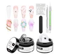 Gel de Sculpture 3D pour Ongles | Accessoires de Manucure Antiadhésifs,Gel Dur à Modeler à la Main - Pour Débutants Professionnels Amateurs De Beauté Étudiants Femmes Filles Épouses Mères Mariées Salo