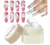 Gel de sculpture à ongles 3D, gel de sculpture 3D | Gel de moulage dur 3D non collant - Fournitures de manucure blanche sèche 5G Easy pour la sculpture et le bâtiment