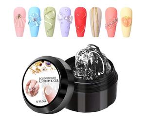 Gel de sculpture - None-art Glue for Design Creation | Formule de configuration ferme avec cohérence non effondrée et mise en forme de précision pour les orteils pédicure, la fleur en strass, l'applic