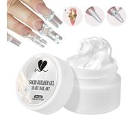 Gel de Sculpture pour Ongles | Gel Solide 3D pour Ongles - Builder Manucure Non Collant 5ml Pour Modelage Design Salon À Domicile