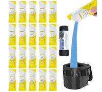 Gel de toilette portable - Gel portable pour déjections canines de camping - Coagulant urinaire éliminant les odeurs pour la randonnée, la survie, les catastrophes, la randonnée, la construction de