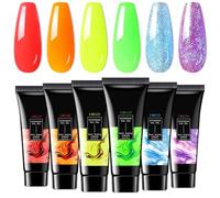 Gel De Vernis À Ongles Brille Dans Le Noir | Gel Top Coat Femme Lumineux pour Ongles avec Lampe UV - Fournitures de Manucure à Texture Douce, Vernis Fluorescent pour le Voyage