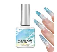 Gel Dégradé Blanc Ñail Árt - Liquide Bubble Gradient Et Encre Marbrée | Liquide Aquarelle Pour Ongles Esthétiques Professionnels | Vernis Ombrè 10ml Séchage Rapide Pour Salon Et Maison DIY