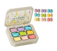 Gel Dégradé Set de 9 Couleurs Gel à Ongles avec Éponge à Tapoter