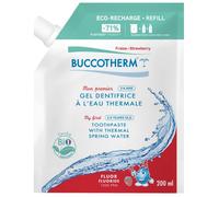 Parapharmacie > Hygiène & Premiers soins > Bucco-dentaire > Dentifrices Buccotherm Mon Premier Gel Dentifrice à l'Eau Thermale Fraise Bio Éco-Recharge 200 ml