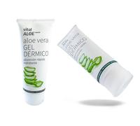 Gel Dermique Aloe Vera 2x200 ml | Gel Hydratant Visage et Corps à l’Aloe Vera Bio | Après-Soleil et Post-Épilation | Absorption Rapide, Vegan, Sans Parabènes ni Colorants