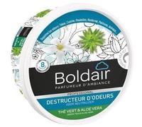 Boldair Destructeur d'odeurs gel, parfum Thé vert et Aloé Vera - pot 300 g
