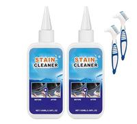 Gel détachant ménager, nettoyant pour lave-linge, nettoyant puissant pour carrelage, réfrigérateur, vitres, salle de bain et évier, action rapide, 100 ml (2Pièce)