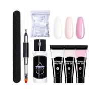 Gel d'Extension des Ongles | Set de gel de construction pour la manucure - Kit allongement des ongles | Pour femmes, filles, débutants, maison, salon, beauté, fête