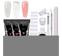 Gel d'extension d'ongles - Kit de gel d'extension d'ongles, fournitures de soins personnels pour salon, spa, quotidien, mariage, voyage, soins d'été