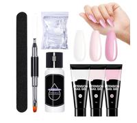 Gel d'extension pour les ongles Set de gel de construction pour la manucure | Kit d'extension d'ongles pour le débutant pour Filles, Débutantes, Femmes, Salon à Domicile, Soins de Beauté, Vacances