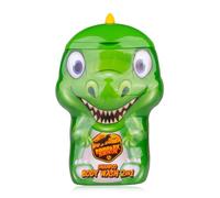 Gel douche 2 en 1 Accentra DINOPARK ADVENTURE pour le corps et les cheveux - Gel douche et shampoing en flacon dinosaure, design dinosaure, 400 ml, parfum pomme, idée cadeau pour enfants et garçons