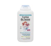 Corine de Farme Gel Douche La Petite Sirène 3-en-1 Corps, Cheveux & Bain Moussant - Gel Douche Kids Pratique et Ludique - Formule Sécuritaire Hypoallergénique 100% Clean Beauty Peaux Sensibles - 500ml