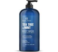 Gel Douche À L'huile D'arbre À Thé À La Menthe, 473,2 Ml ¿ Hydratant, Apaisant, Aide À Contrôler Les Infections Fongiques, Hydratation Profonde, Favorise Une Peau Saine, Source Éthique