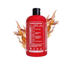 Gel douche Accentra DIRT EXTINGUISHER dans un flacon de type extincteur, 500 ml, parfum musc - rechargeable, rouge