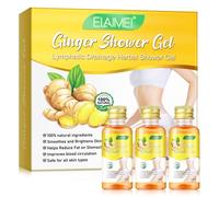 Gel douche au gingembre Ginger Shower Gel drainage lymphatique soin du corps au romarin 3x30ml