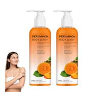 Gel douche au kaki pour les odeurs de personnes âgées, nettoyant et déodorant pour le corps au kaki, savon déodorant au ka/ki pour éliminer les fortes odeurs de pieds, pour peaux sensibles. (2PCS)