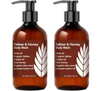 Gel douche au miel de bœuf 100 ml - Gel douche hydratant au miel pour peaux rugueuses et sèches - Nettoie et nourrit en profondeur les pores - Pour un teint uniforme - Pour tous les types de peau (2
