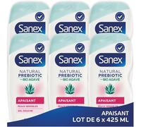 Gel Douche Bio Agave Apaisant - Pour Peaux Sensibles - Prébiotique Naturel Issu De L`Agave Bio - Hydrate & Apaise La Peau - Hydratation 12h - Lot De 6 X 425ml