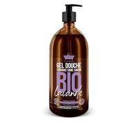 Gel Douche BIO Lavande 1L - Surgras Sans Savon - Les Petits Bains de Provence - Made in Provence - Formule Vegan - Made in France - Visage Corps Cheveux - Peaux Sensibles