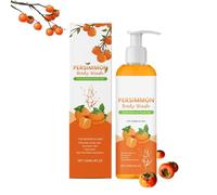 Gel Douche Déodorant au Kaki et Thé Vert, Contrôle des Odeurs Corporelles Fortes, Nettoyant Hydratant et Antibactérien pour Pieds et Corps Hommes et Femmes, Parfum Frais et Longue Durée (1)